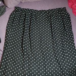 Black polka dot skirt